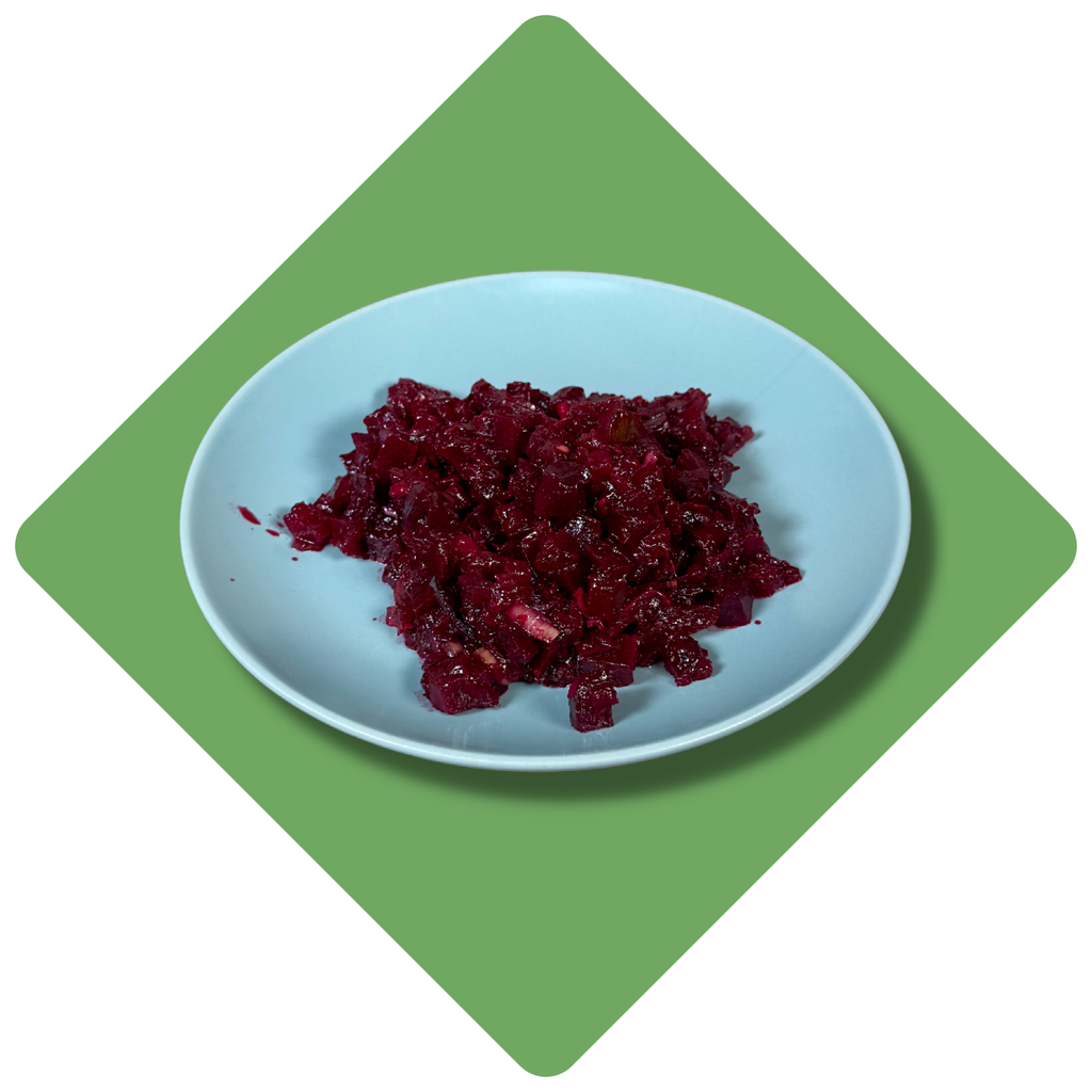 Burokėlių salotos su saulėje džiovintais pomidorais (100 g)